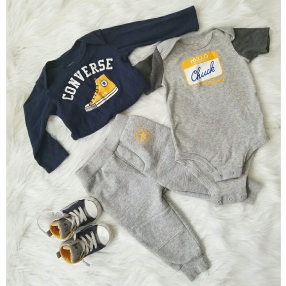 converse baby 3 piece set